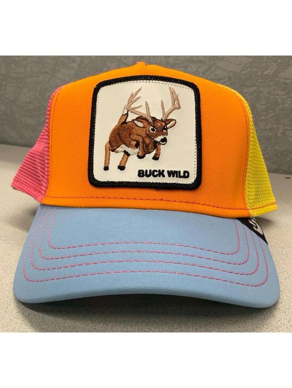 Goorin Animal Farm Trucker Snapback Hat Buck Wild Baby Deer Fawn Calf Antelope